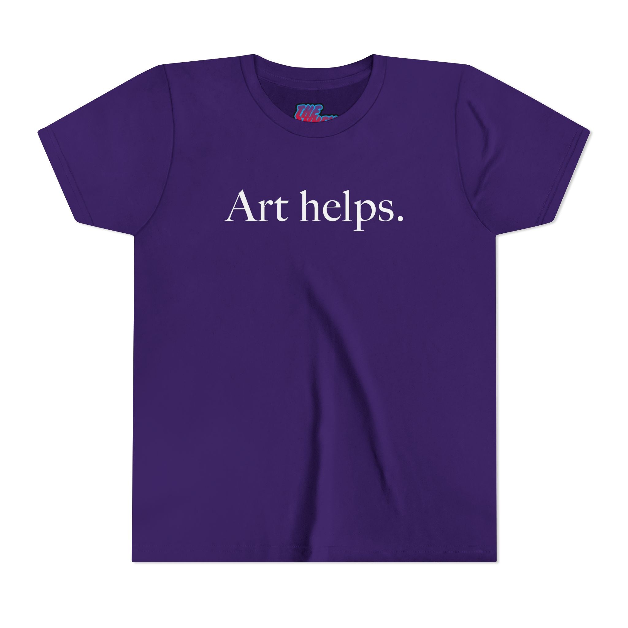 Art helps. Youth Short Sleeve Tee