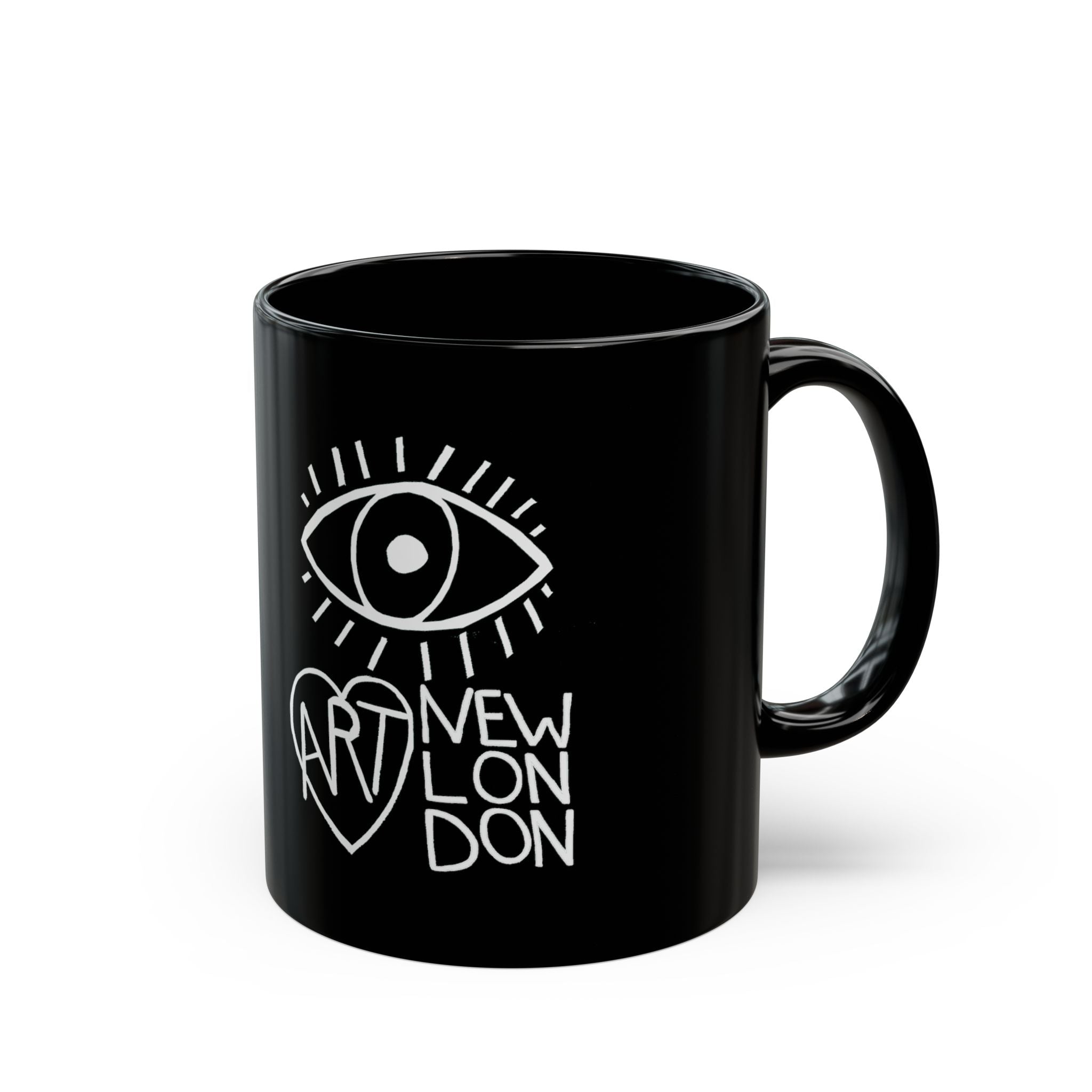 Eye Heart New London Black Mug