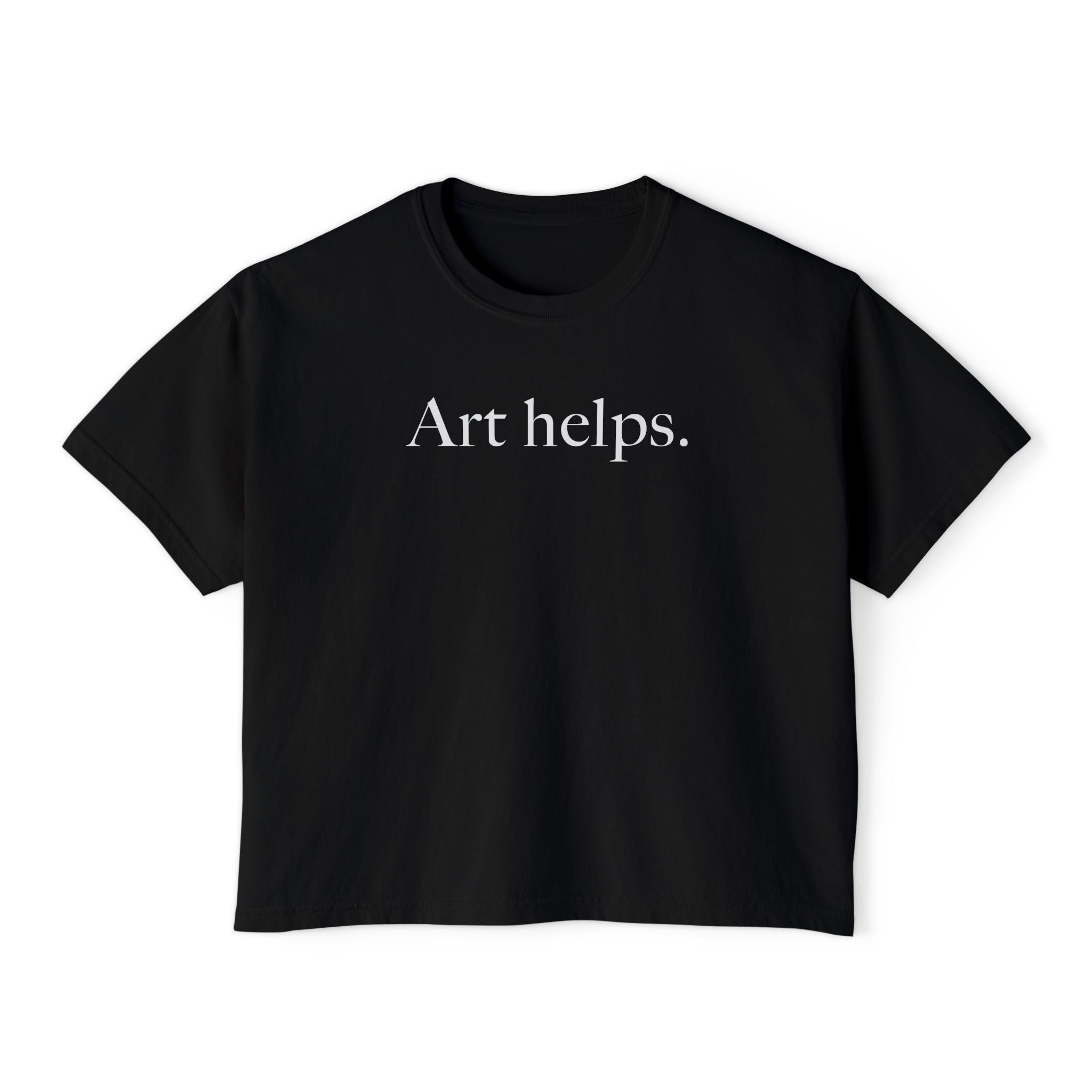 Art helps. Boxy Tee