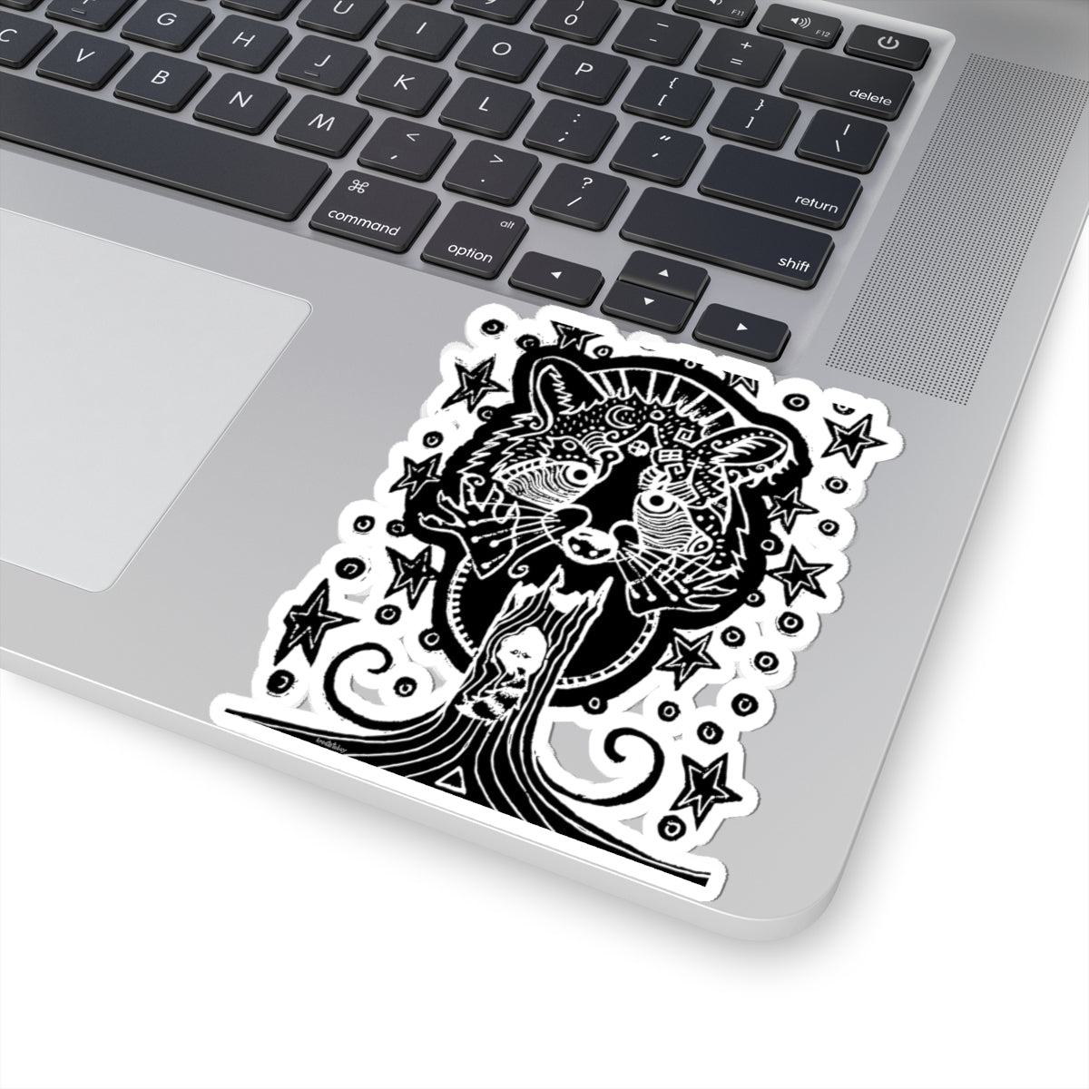Racoon Kiss-Cut Sticker