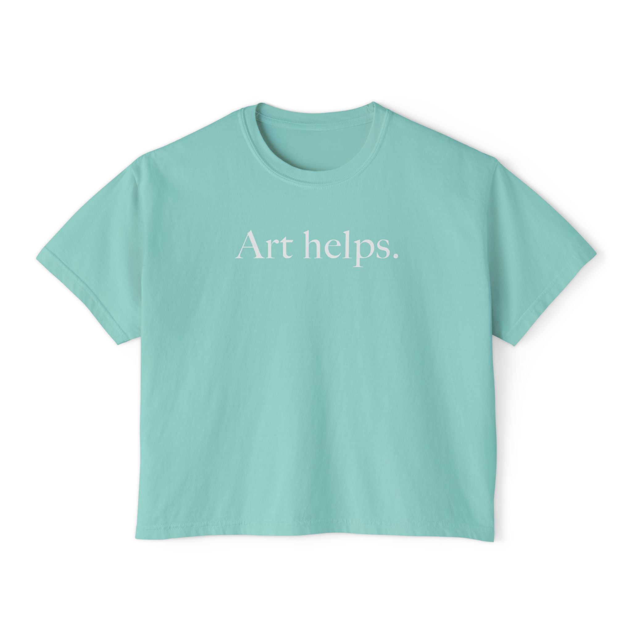 Art helps. Boxy Tee