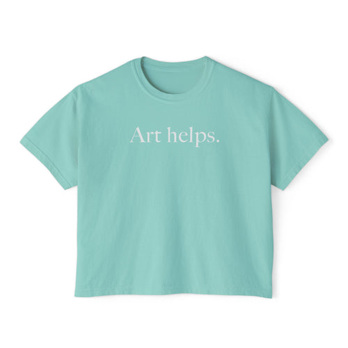 Art helps. Boxy Tee