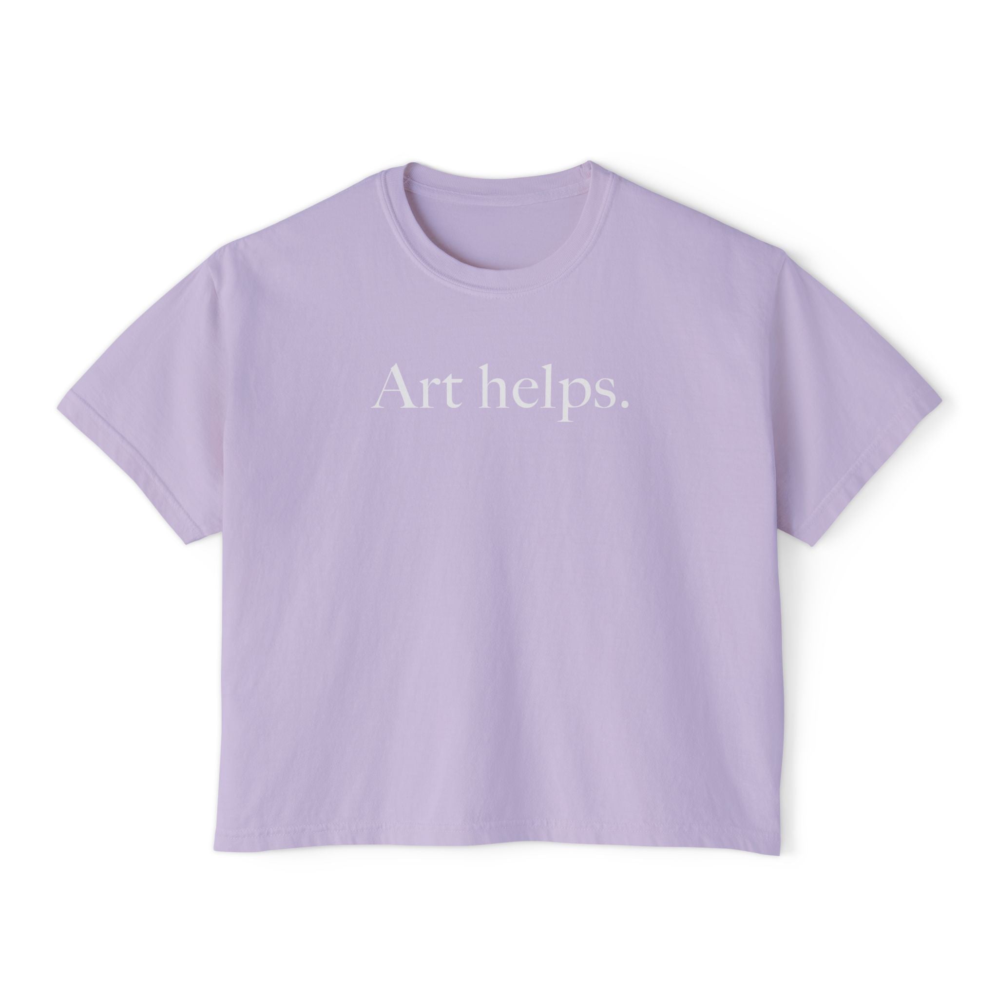 Art helps. Boxy Tee