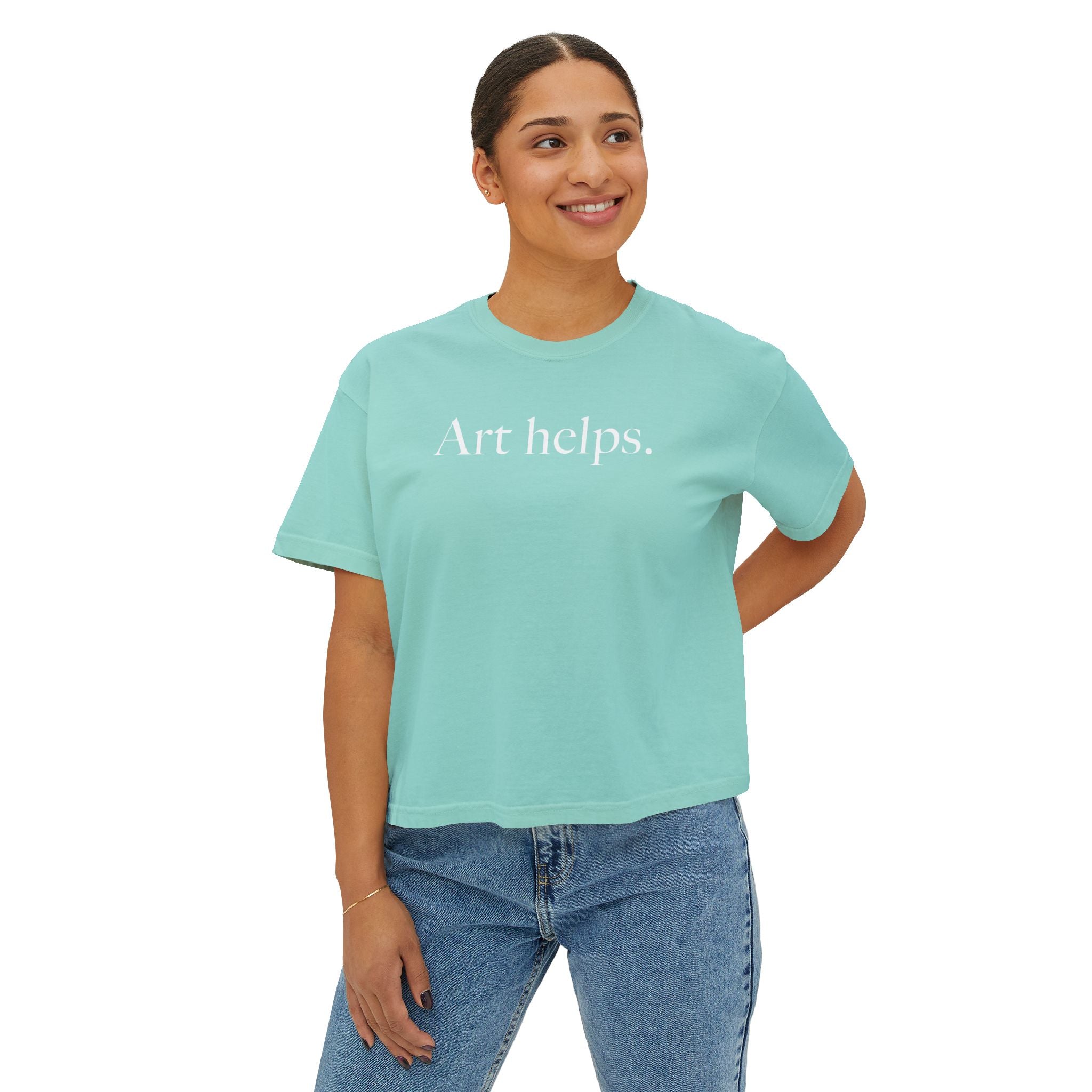 Art helps. Boxy Tee