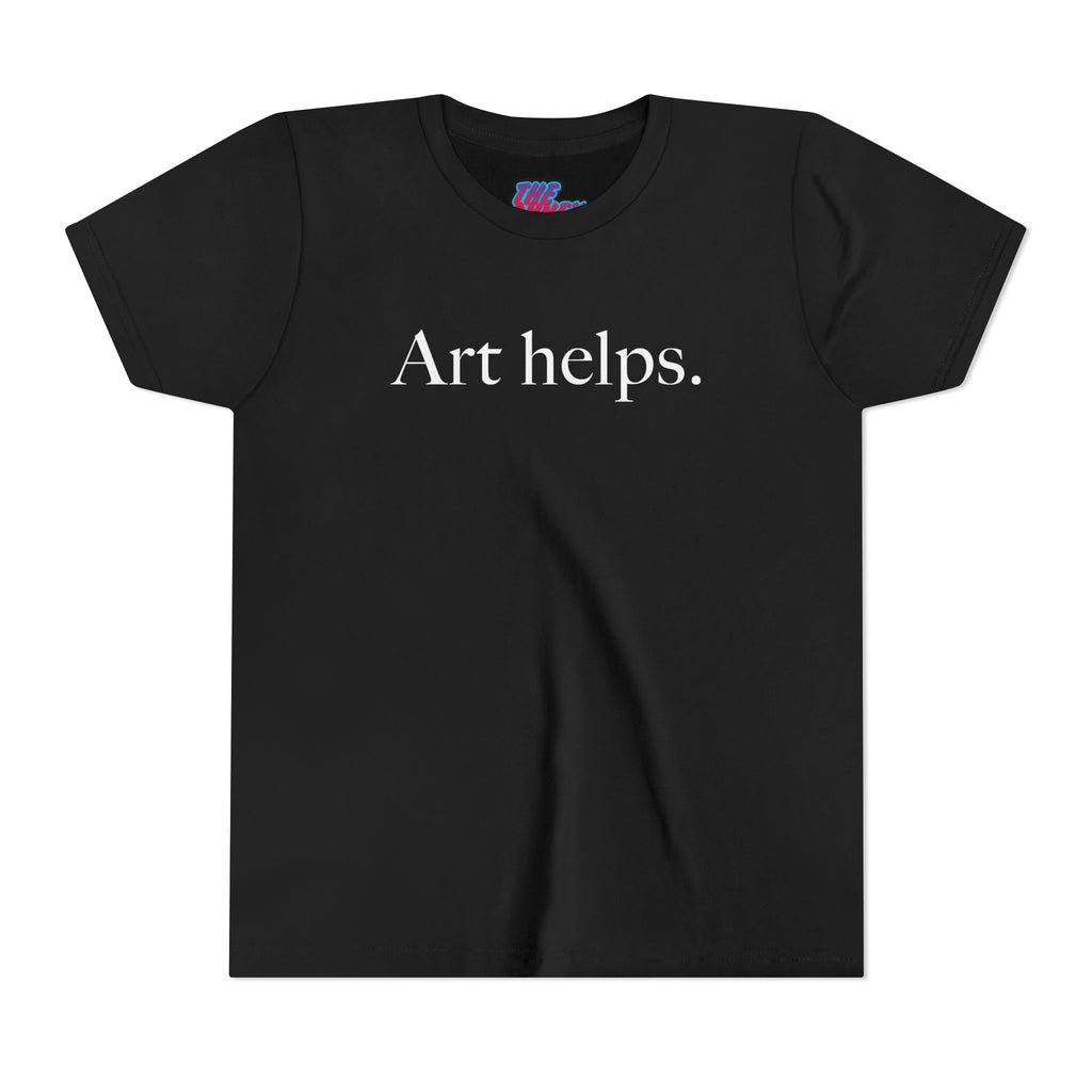 Art helps. Youth Short Sleeve Tee