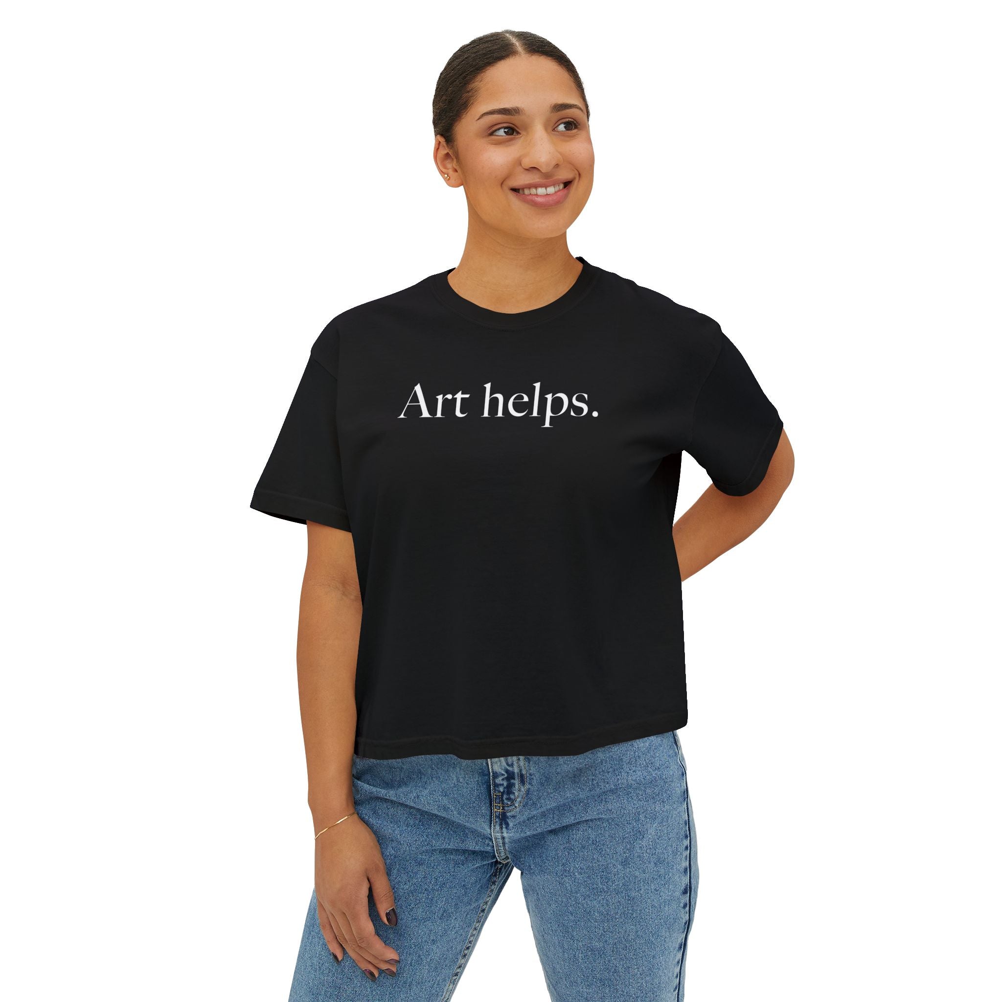 Art helps. Boxy Tee