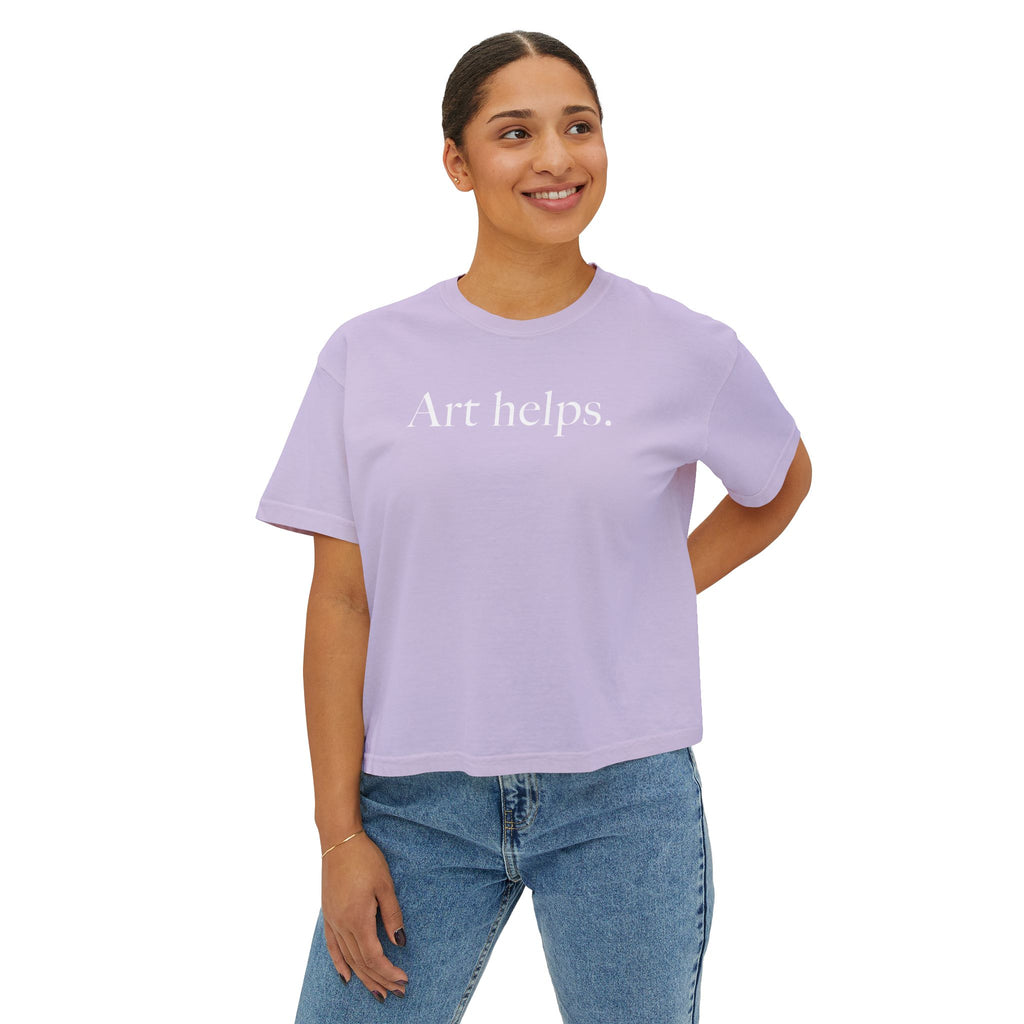 Art helps. Boxy Tee