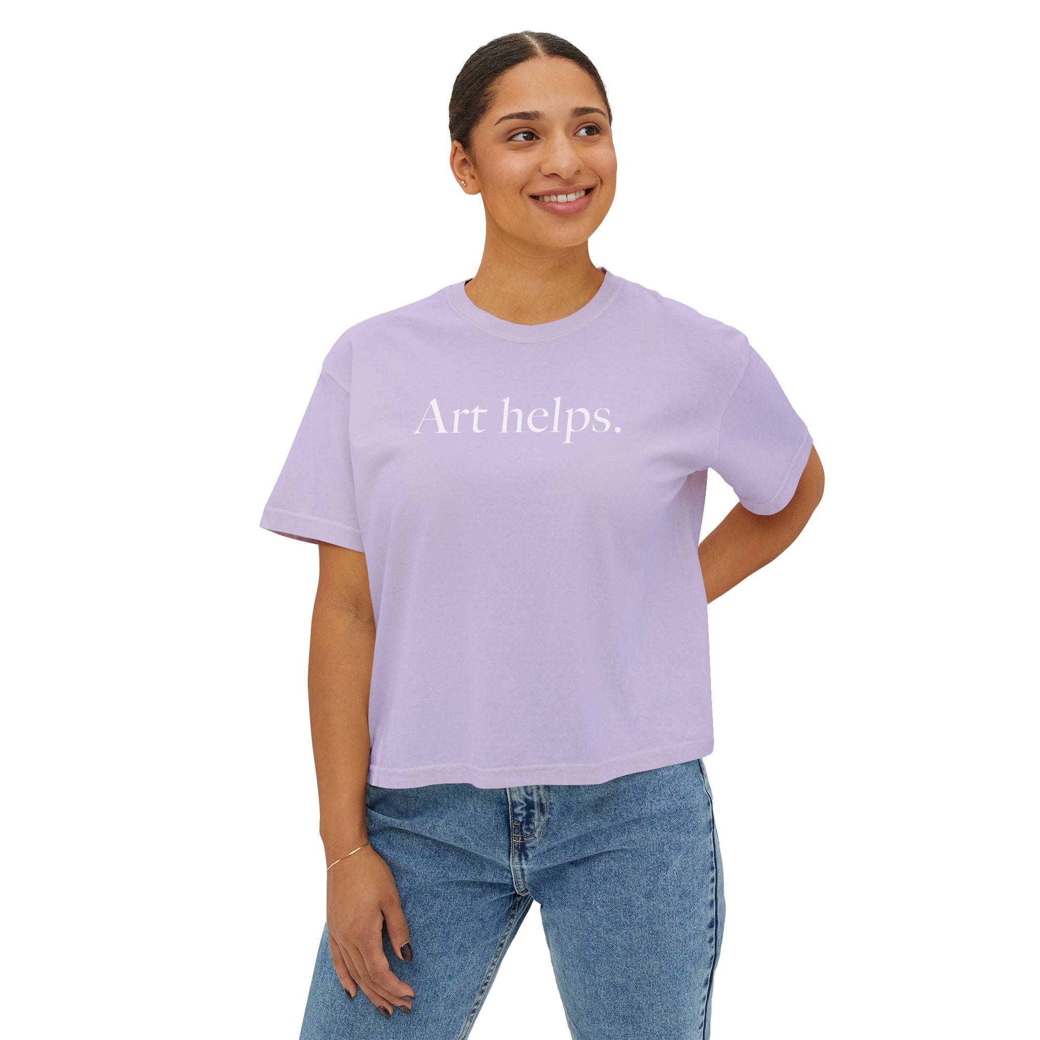 Art helps. Boxy Tee