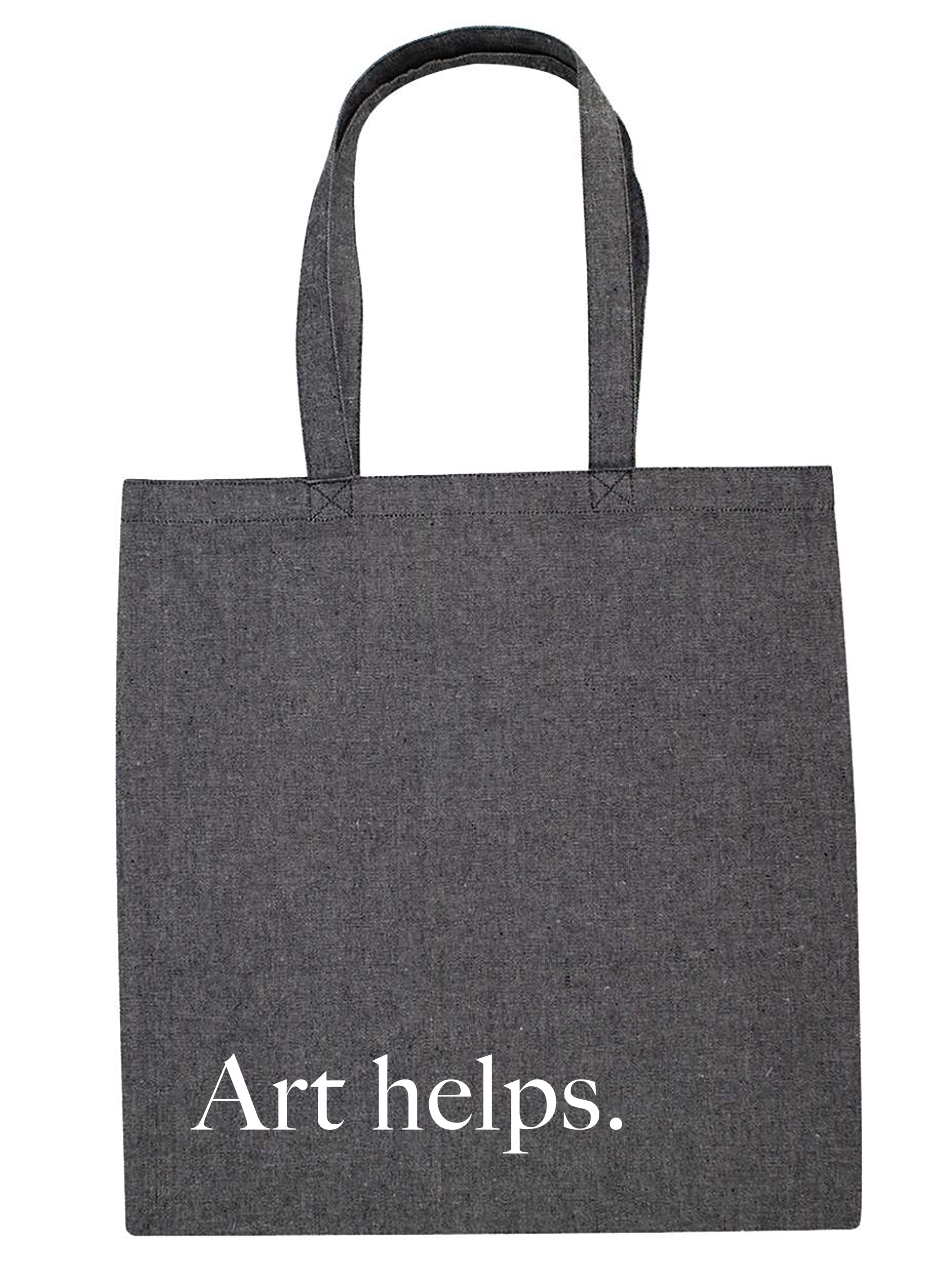 Art helps.  Tote Bag